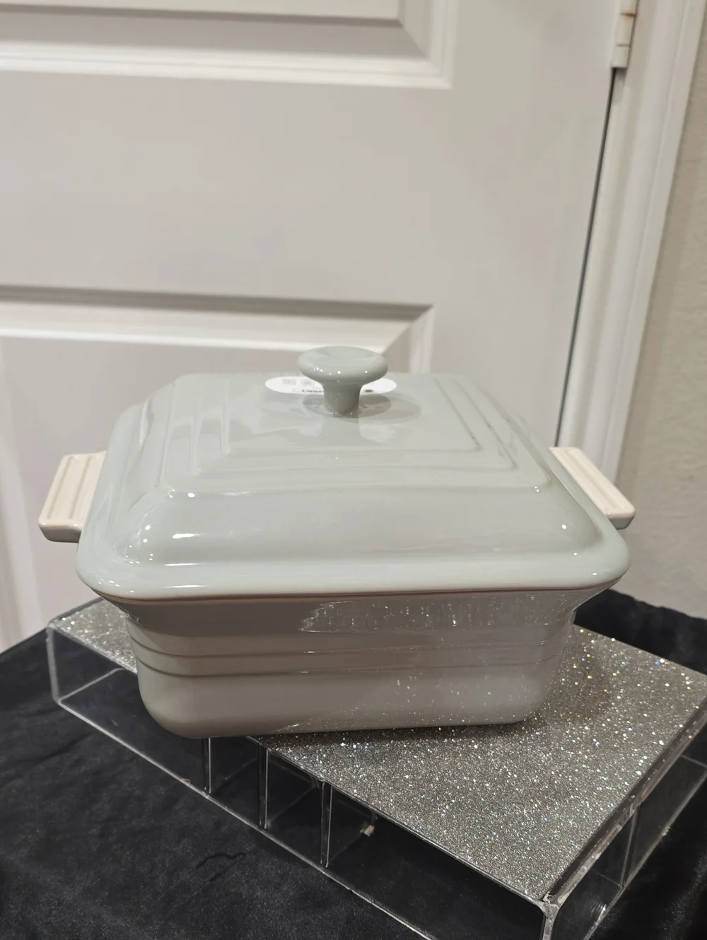 Le Creuset Classic 3L Square Dish w/Lid- Pistachio